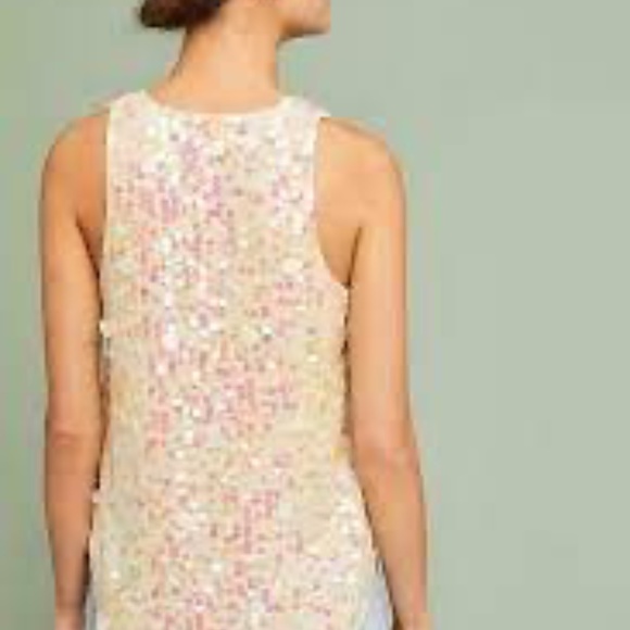 Gorgeous and fun Sequined, V-neck Swing tank by Moulinette Soeurs - size 4 - EUC - Picture 10 of 15